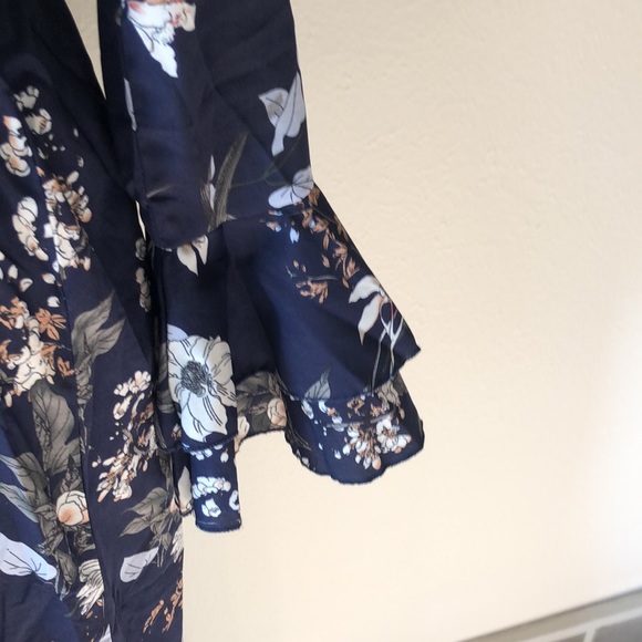 Pretty long (above ankles I’m 5’4”) blue floral dress - Picture 3 of 5